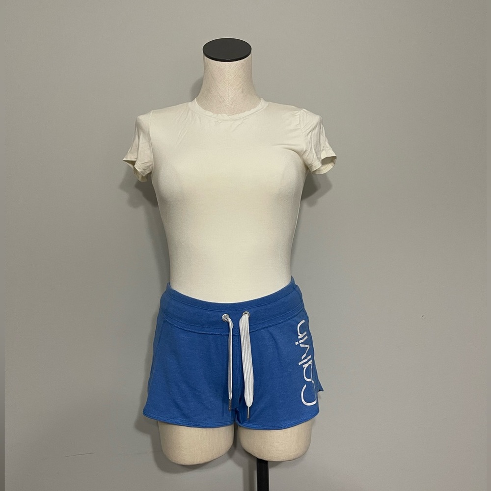 Calvin Klein Size XS Performance Royal Blue Shorts